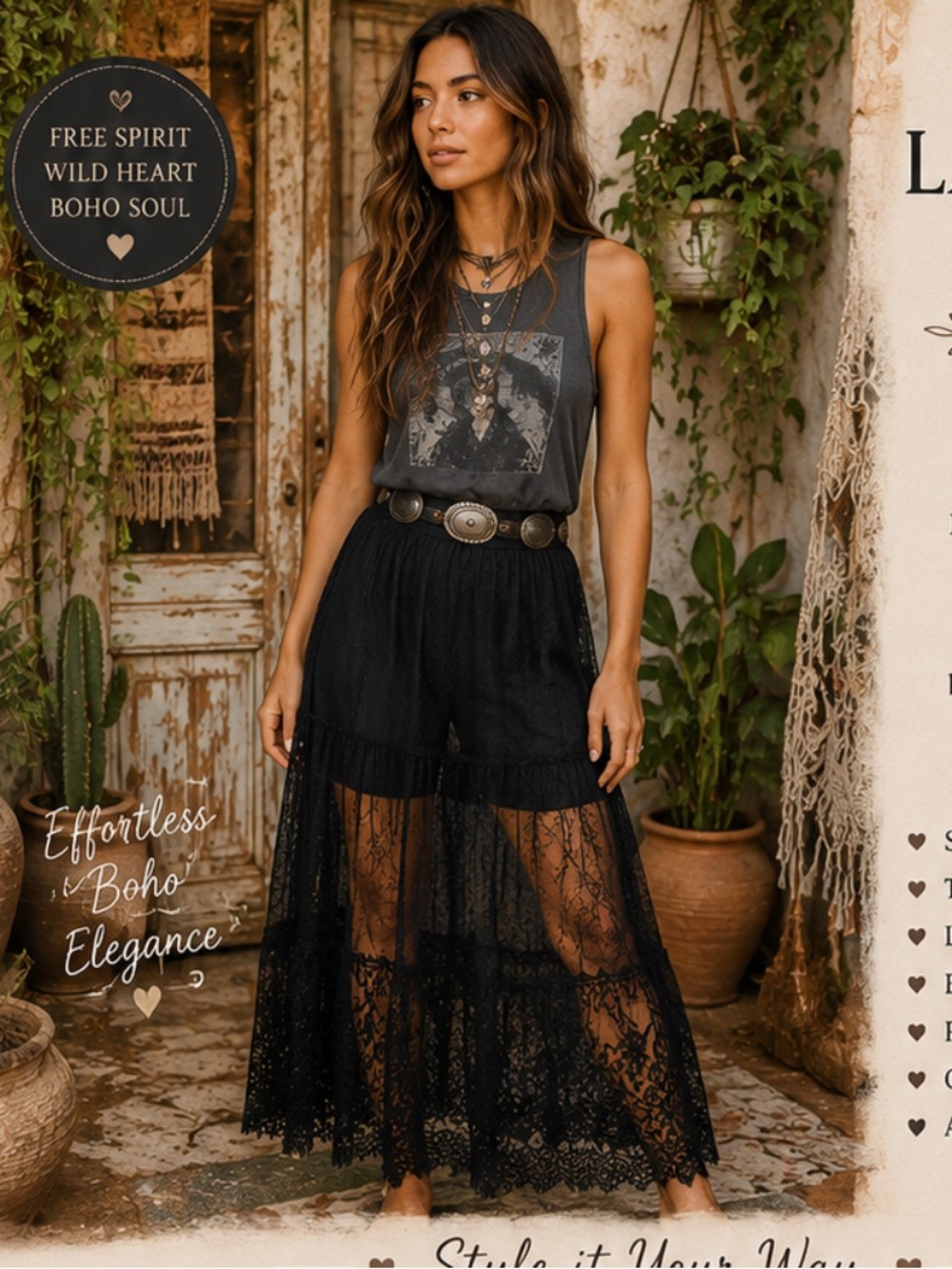 🆕 Blue B Elegant Black Lace Overlay Skirt
1: Size:Small
1: Size: Large